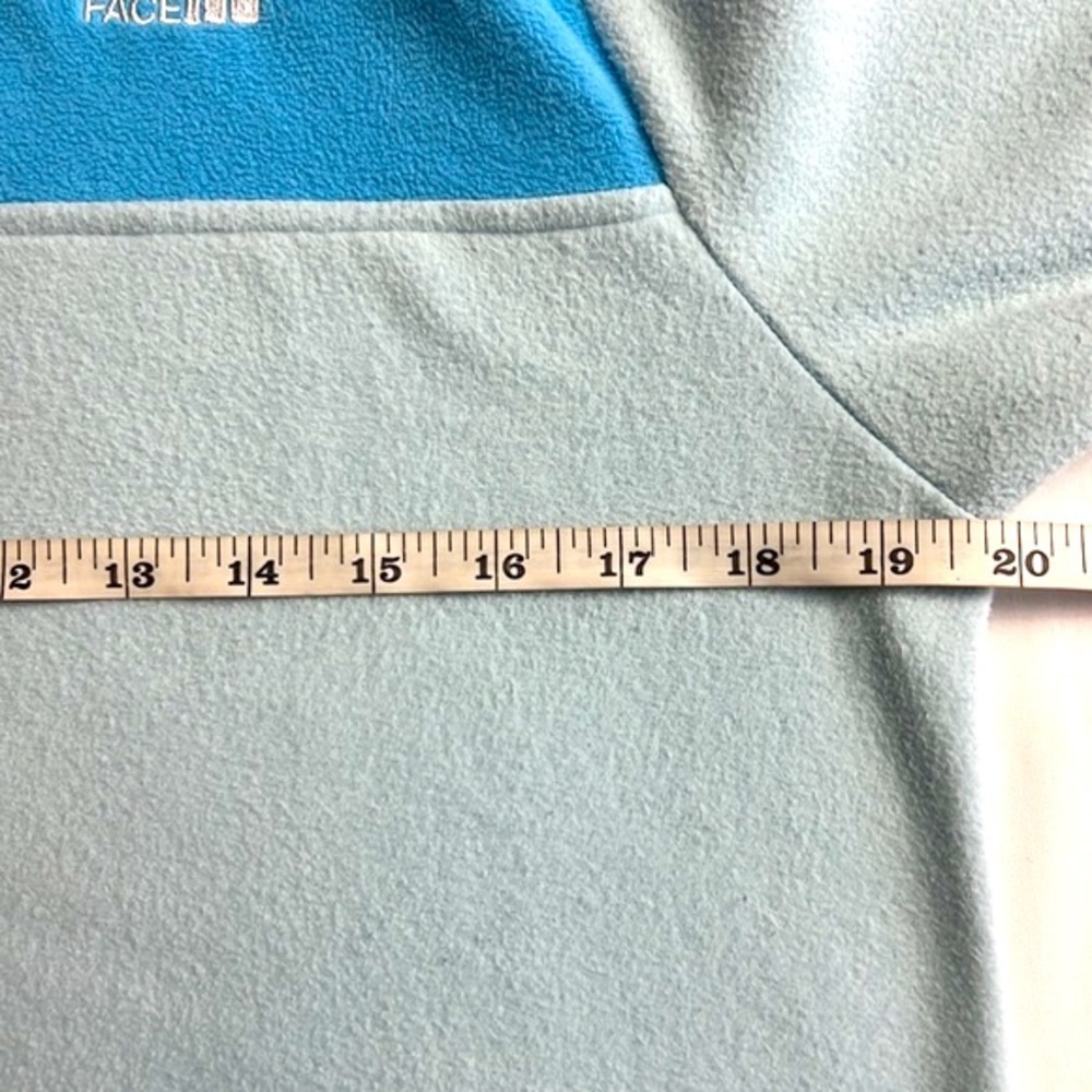The North Face Fleece 1/4 Snap Blue Pullover Top Youth/Junior SZ 16 - Picture 8 of 9